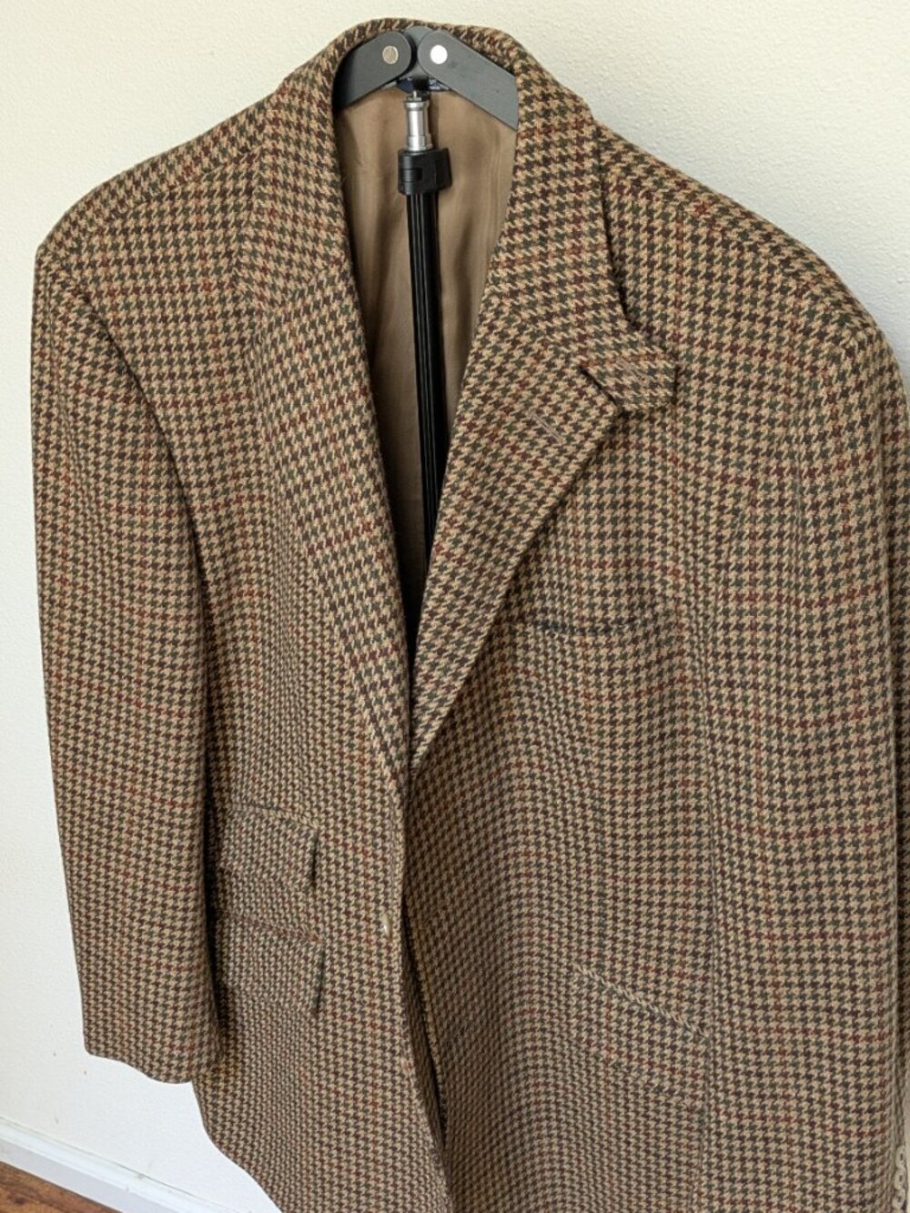 Polo by Ralph Lauren Plaid Sports Jacket , Virgin Wool, Houndstooth Pattern